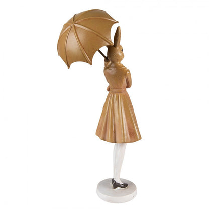 Påskdekoration Kanin Påsk 28 Cm Brun Polyresin