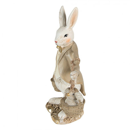 Påskdekoration Kanin 17 Cm Beige Brun Polyresin