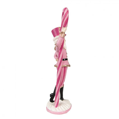 Juldekoration Inomhus Nötknäppare 9x6x23 Cm Rosa Polyresin
