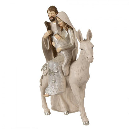 Juldekoration Inomhus Julkrubba 32 Cm Beige Polyresin