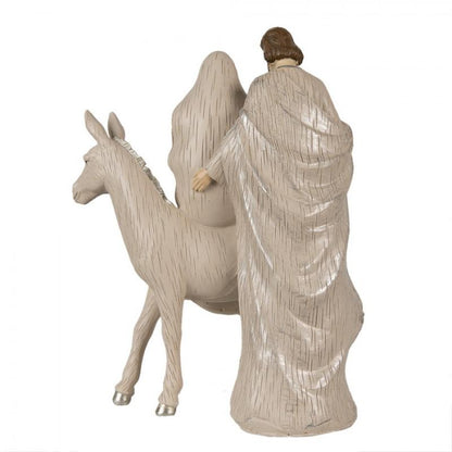 Juldekoration Inomhus Julkrubba 32 Cm Beige Polyresin