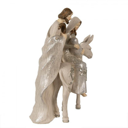 Juldekoration Inomhus Julkrubba 32 Cm Beige Polyresin