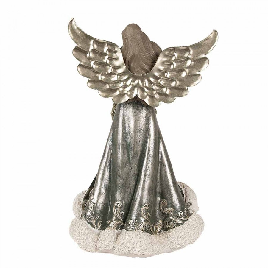 Dekorasjon Angel Grey 15x10x24 cm