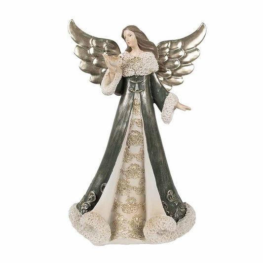 Dekorasjon Angel Grey 16x9x25 cm