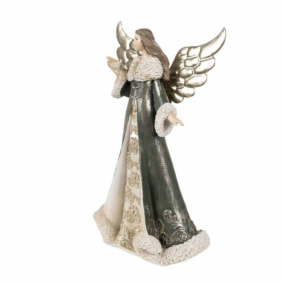 Dekorasjon Angel Grey 16x9x25 cm