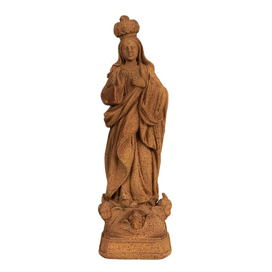 Dekoration Brun Rostig Maria polyresin (B/D/H) 6x6x19 cm