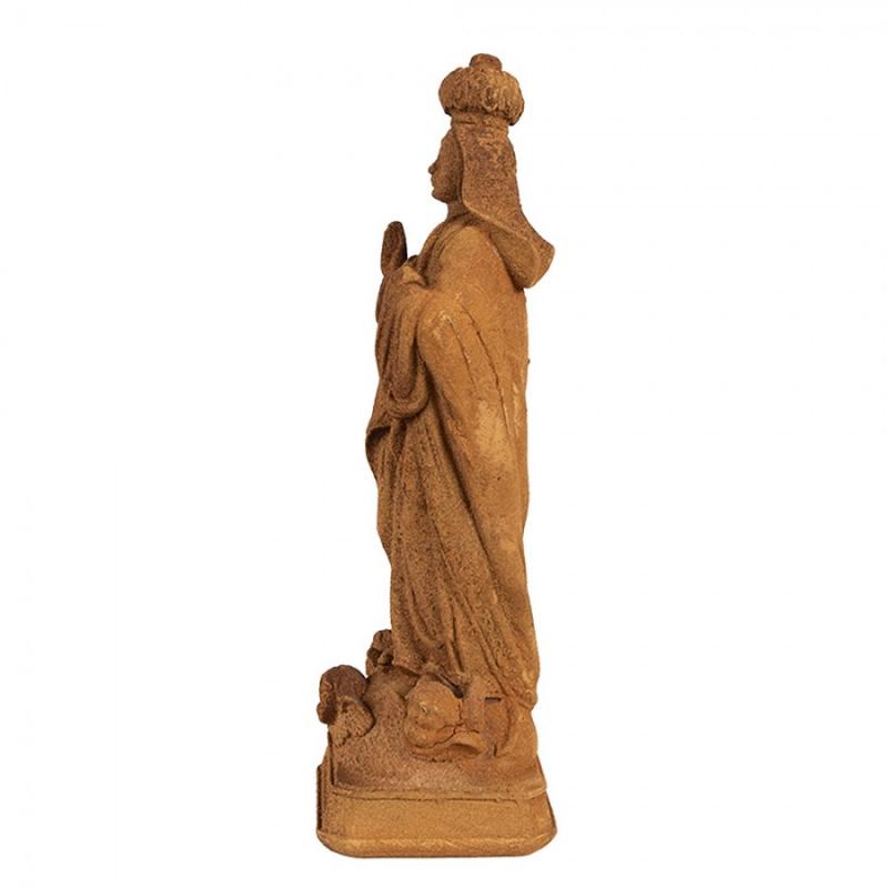 Dekoration Brun Rostig Maria polyresin (B/D/H) 6x6x19 cm