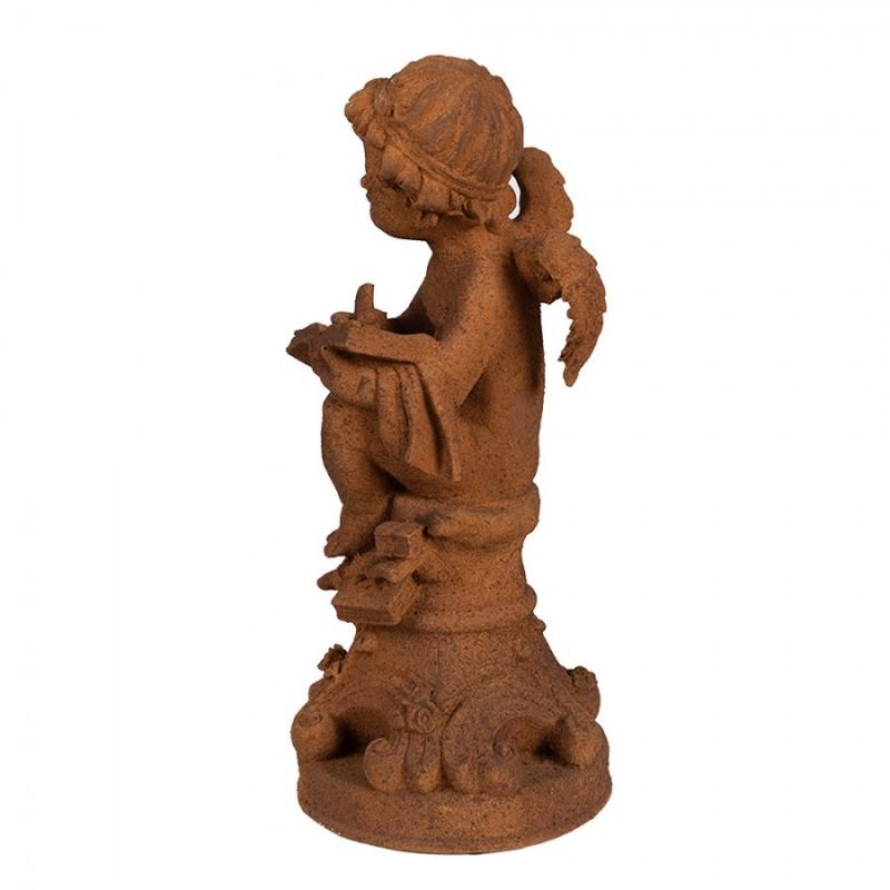 Dekoration Brun Rostig Ängel polyresin (B/D/H) 16x16x36 cm