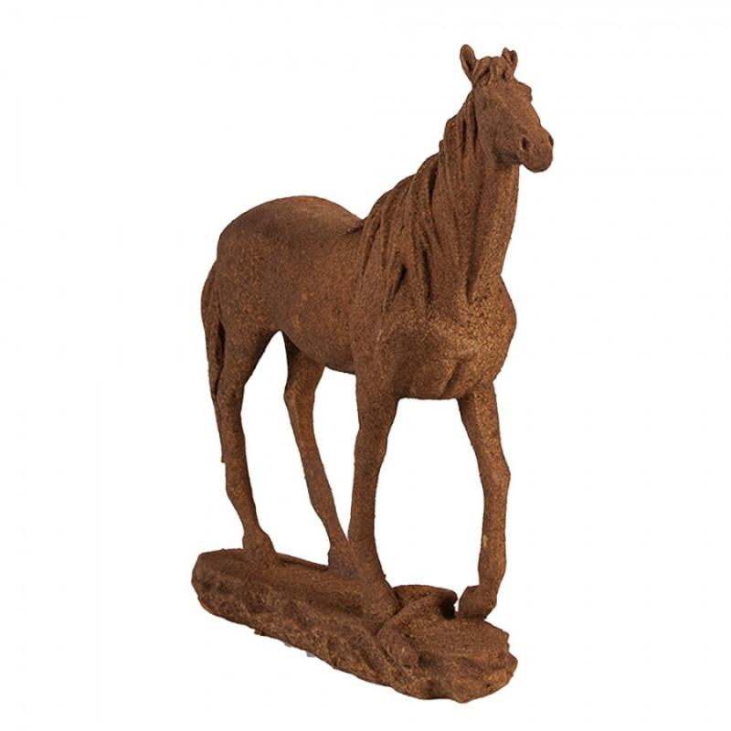 Dekoration Brun Rostig Häst polyresin (B/D/H) 21x7x21 cm