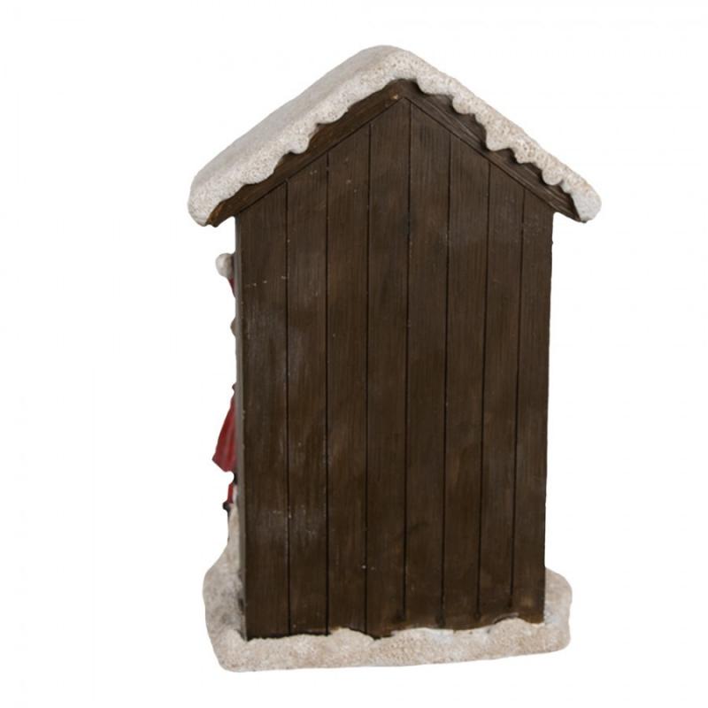 Juldekoration Inomhus Hus med LED 13x10x20 cm Brun