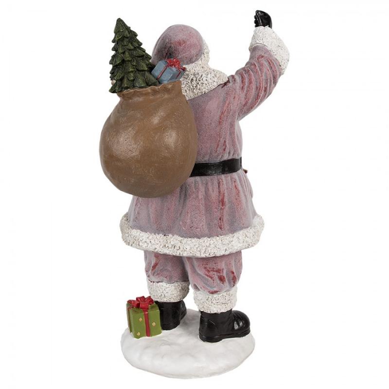 Juldekoration Inomhus XL Tomte 43 cm Rosa Polyresin