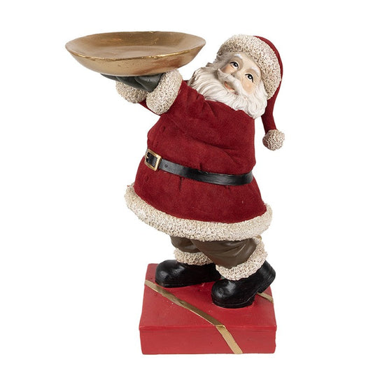 Juldekoration Inomhus Skål Jultomte 26 cm Röd