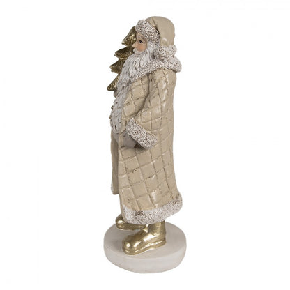 Innendørs Julepynt julenisse Beige Gull 10x8x21 cm