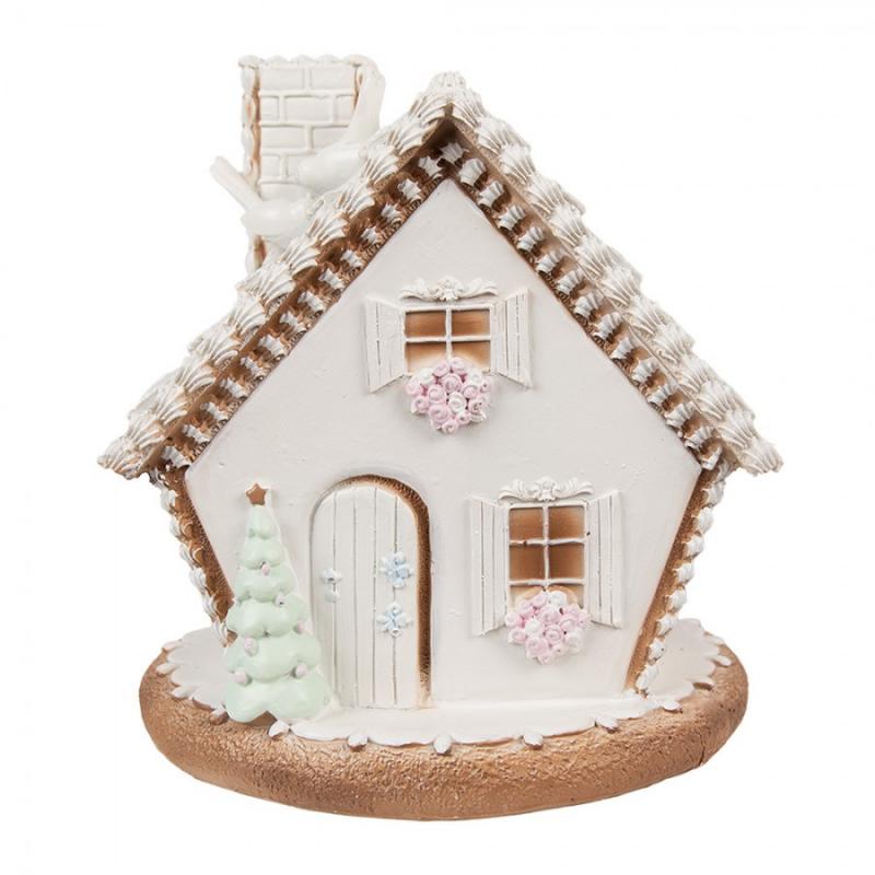 Juldekoration Inomhus Hus Med LED 17 Cm Vit Juldekoration