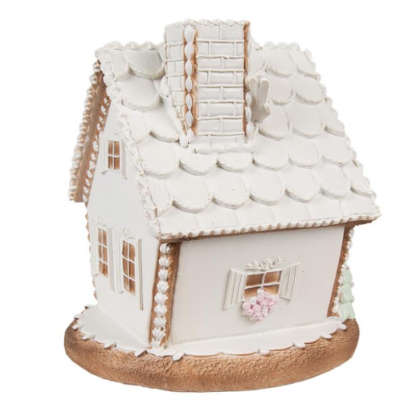 Juldekoration Inomhus Hus Med LED 17 Cm Vit Juldekoration