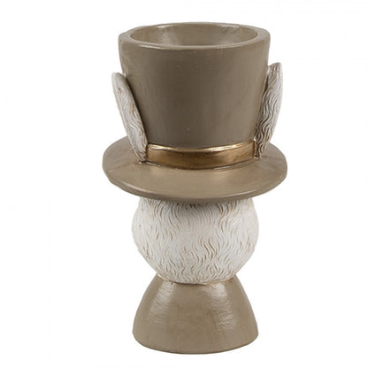 Påskepynt Kanin eggholder 7x7x12 cm Beige