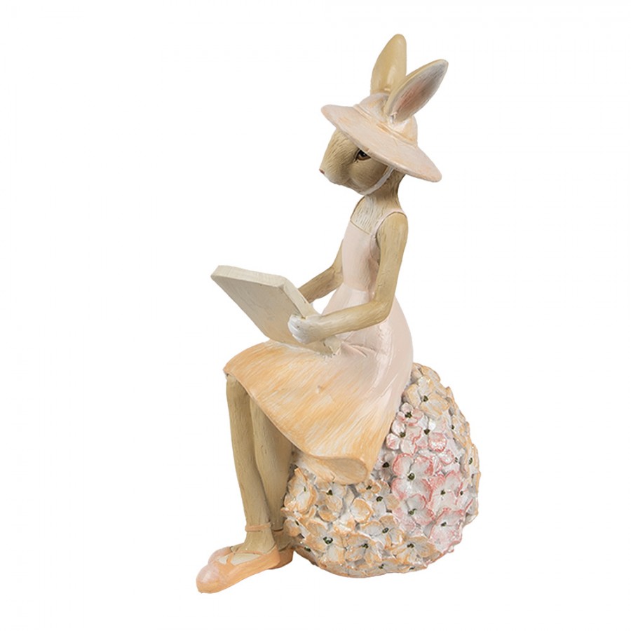 Påskepynt Kanin 10x9x17 cm Beige