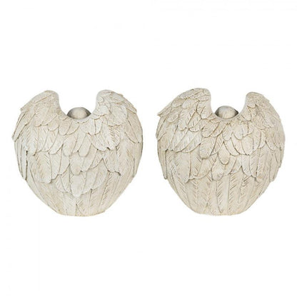 Dekoration Ängel 2-pack 10x6x10 cm Beige Polyresin