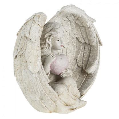 Dekoration Ängel 2-pack 10x6x10 cm Beige Polyresin