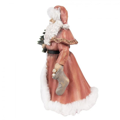 Juldekoration Inomhus Jultomte 23 cm Röd Polyresin