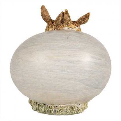 Påskdekoration Kanin 11 cm Brun Polyresin