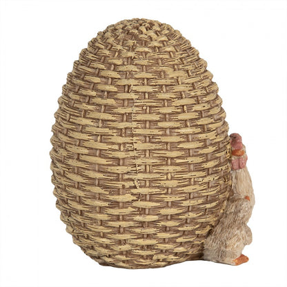 Påskepynt Kylling 10 cm Brun