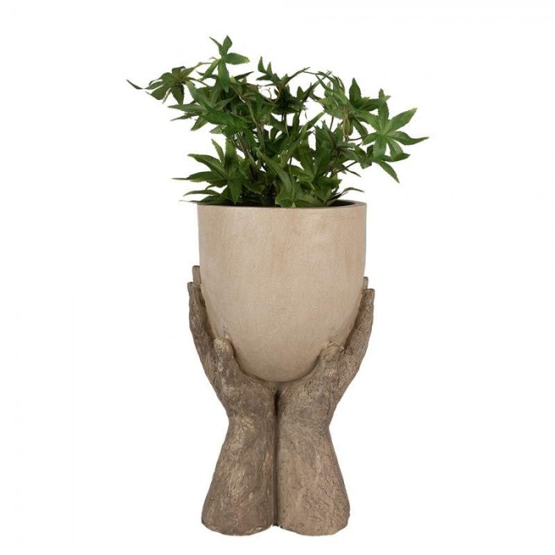 Blomkruka Händer 37 Cm Beige Polyresin