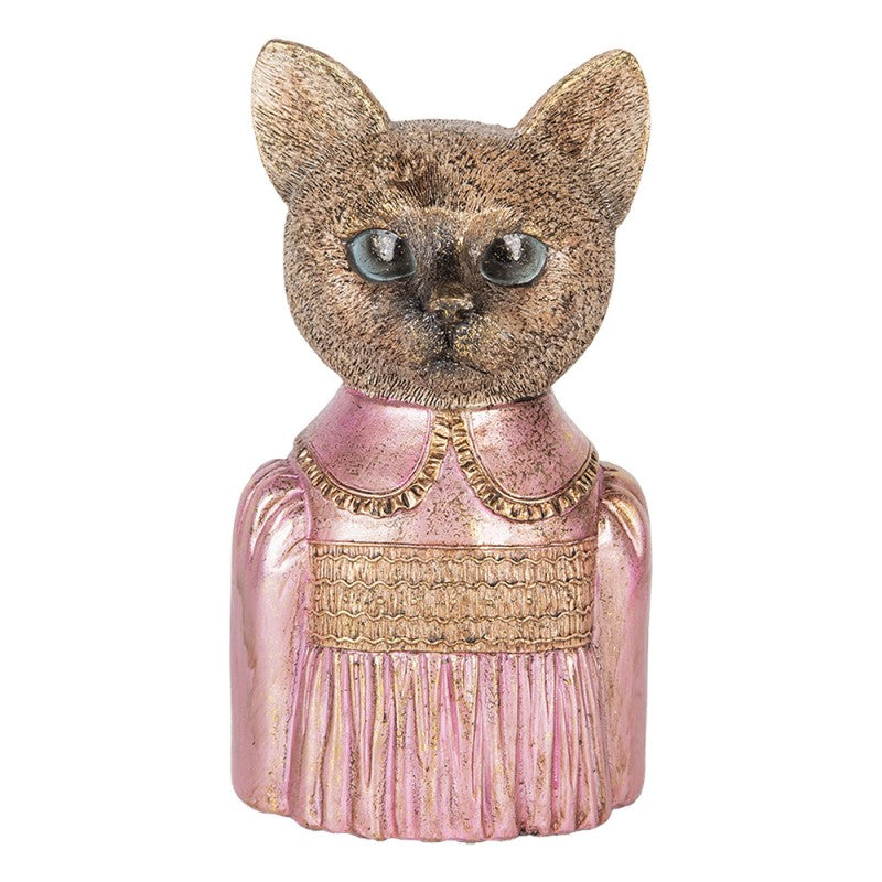 Dekoration Djur Katt 14x11x23 cm Brun