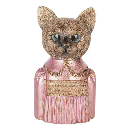 Dekoration Djur Katt 14x11x23 cm Brun