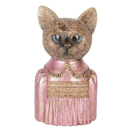 Dekoration Djur Katt 14x11x23 cm Brun