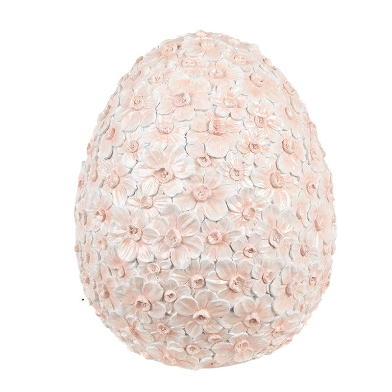 Påskepynt Egg 22x22x27 cm Rød Sorte blomster