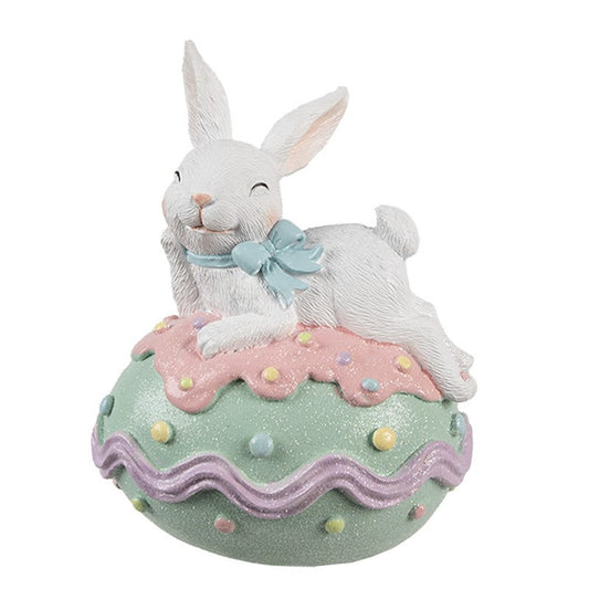 Påskdekoration Kanin 11x9x15 cm Vit