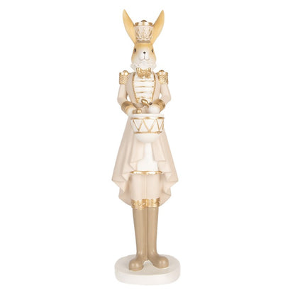 Påskepynt Kanin 47 cm Beige Gullfarget
