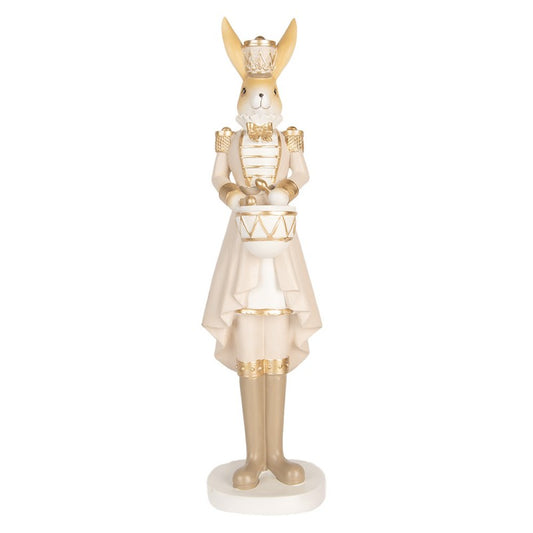 Påskepynt Kanin 47 cm Beige Gullfarget