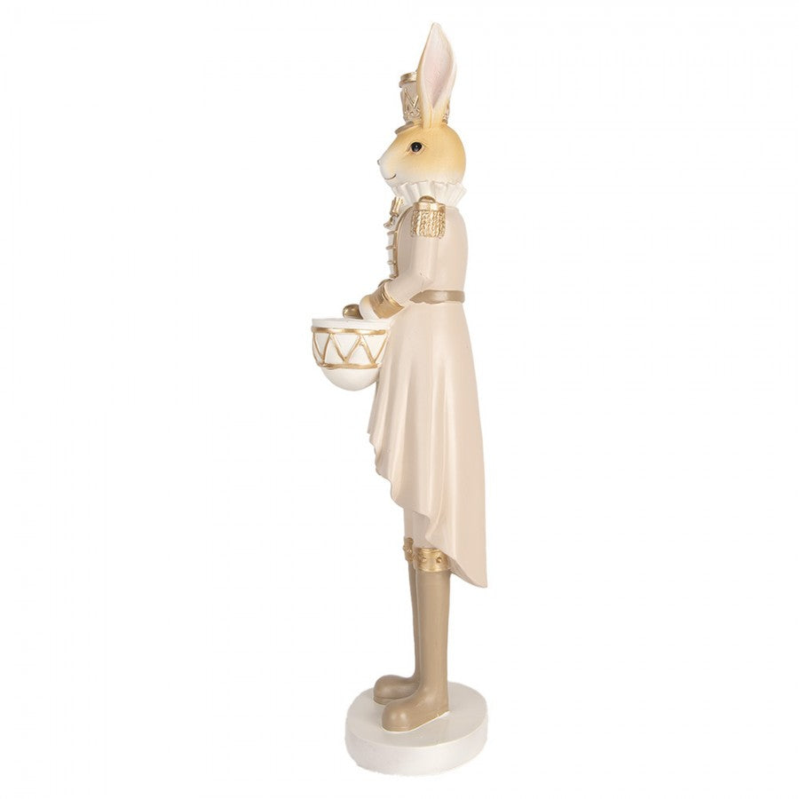 Påskepynt Kanin 47 cm Beige Gullfarget
