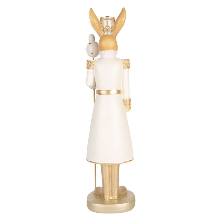 Påskepynt Kanin 47 cm Beige Gullfarget