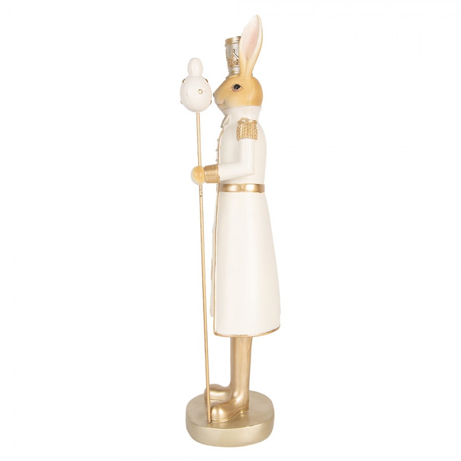 Påskepynt Kanin 47 cm Beige Gullfarget