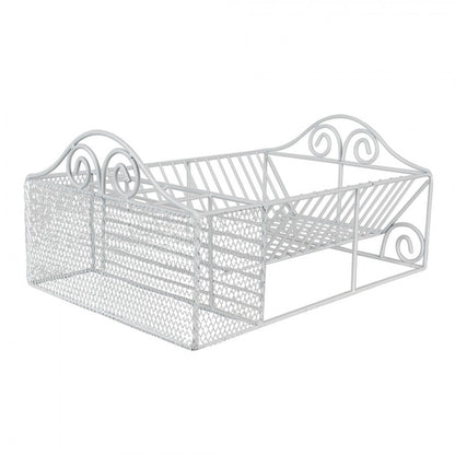 Redskapställ Kök Diskställ 40x27x18 Cm Vit järn