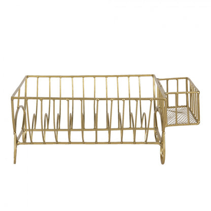 Redskapställ Kök Diskställ 42x29x17 cm Guld
