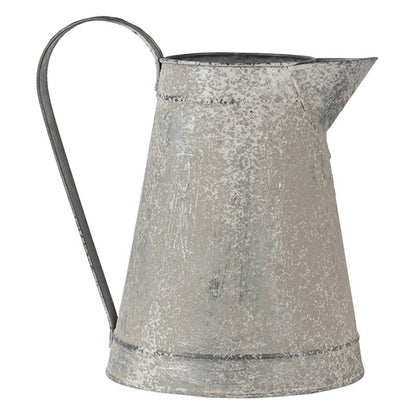 Dekorativ Kanna 17x17x23 cm Grå metall Rund
