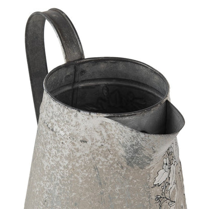 Dekorativ Kanna 17x17x23 cm Grå metall Rund