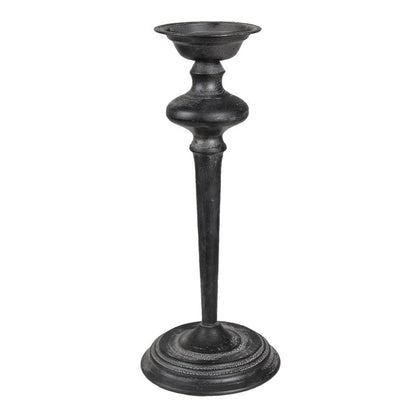 Ljusstake Svart metall Ø 16x38 Cm