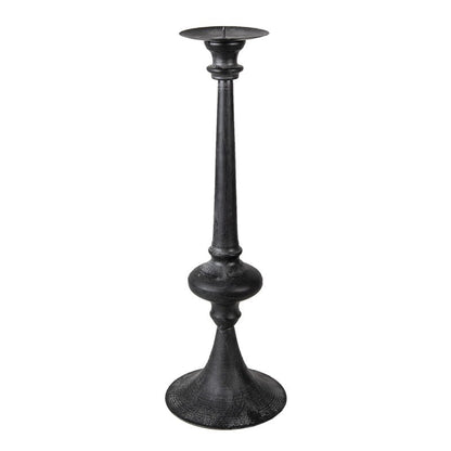 Ljusstake Svart metall Ø 15x45 Cm