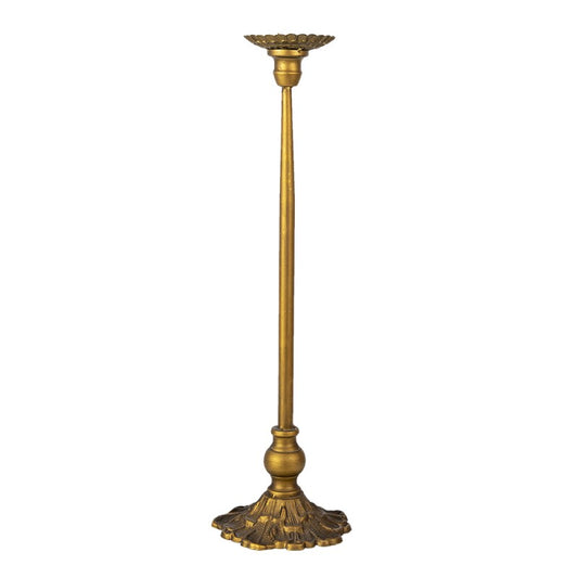Ljusstake Guldfärgad metall Ø 14x51 Cm