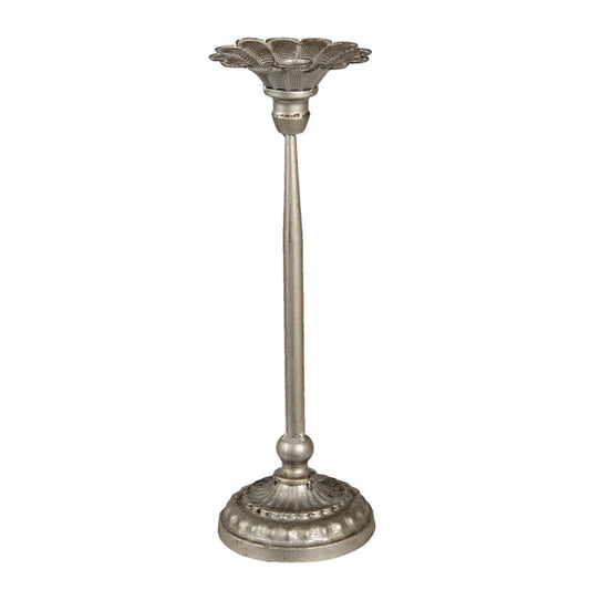 Ljusstake Silver Ø 13x40 cm