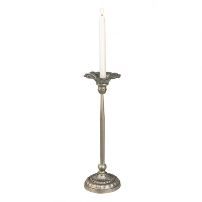 Ljusstake Silver Ø 13x40 cm