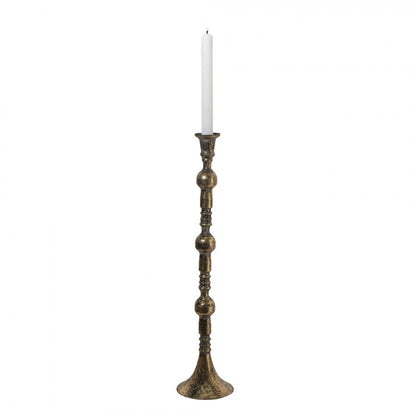 Ljusstake Kopparfärgad metall Ø 10x46 Cm