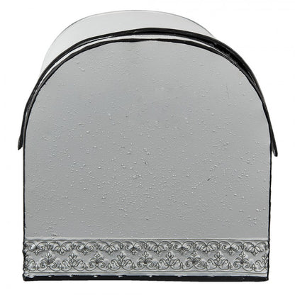 Redskapställ Kök Brödbox Metall Vit, Brun 30x20x20 cm