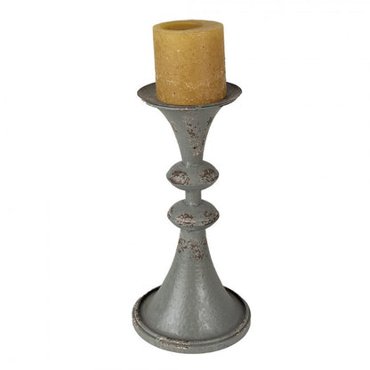 Lysestake 26 Cm Lysestake i grått Metall