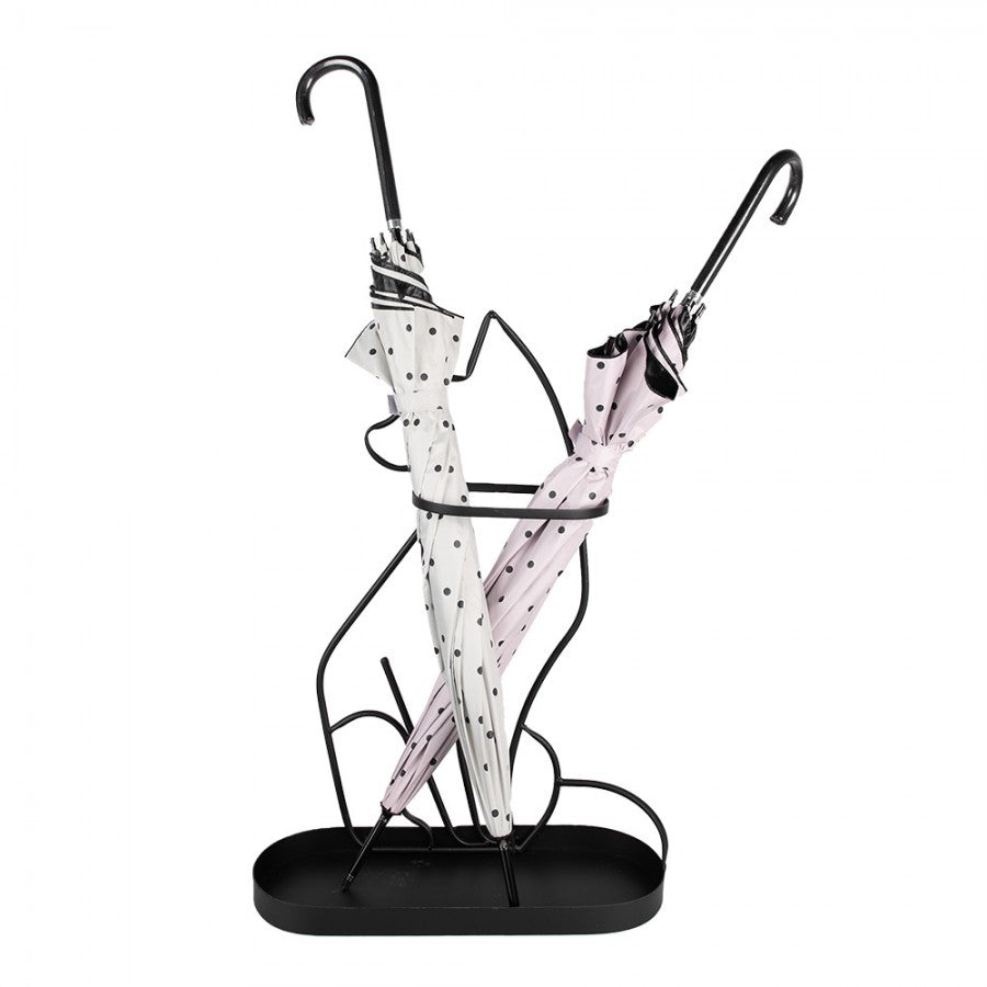 Paraplyställ Cat 59 Cm Svart järn